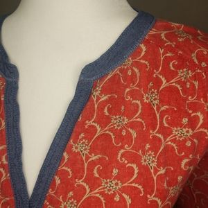 Lauren Jeans Co Lightweight Red Long Sleeved Tee